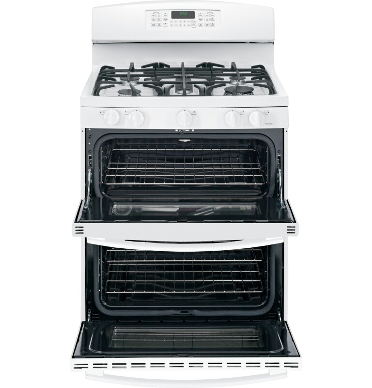 30" Free-Standing Gas Double Oven Range JGB850DEFWW