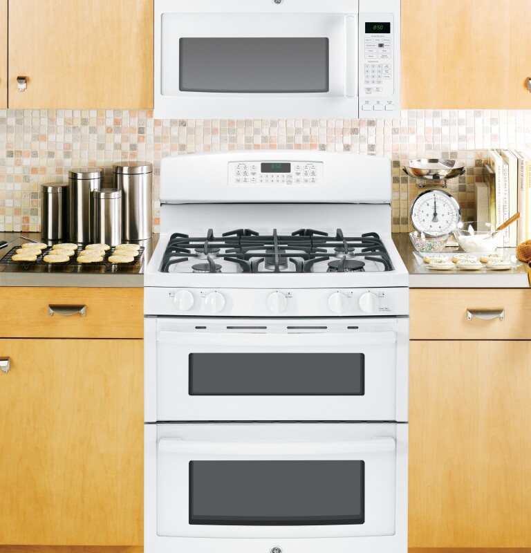30" Free-Standing Gas Double Oven Range JGB850DEFWW