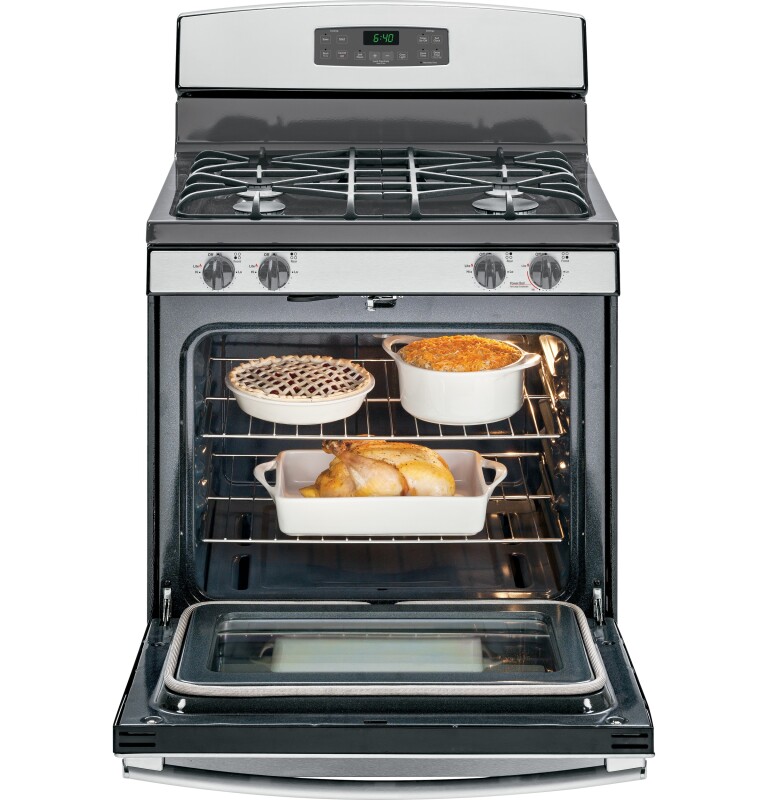 30" Free-Standing Gas Double Oven Range JGB850EEFES