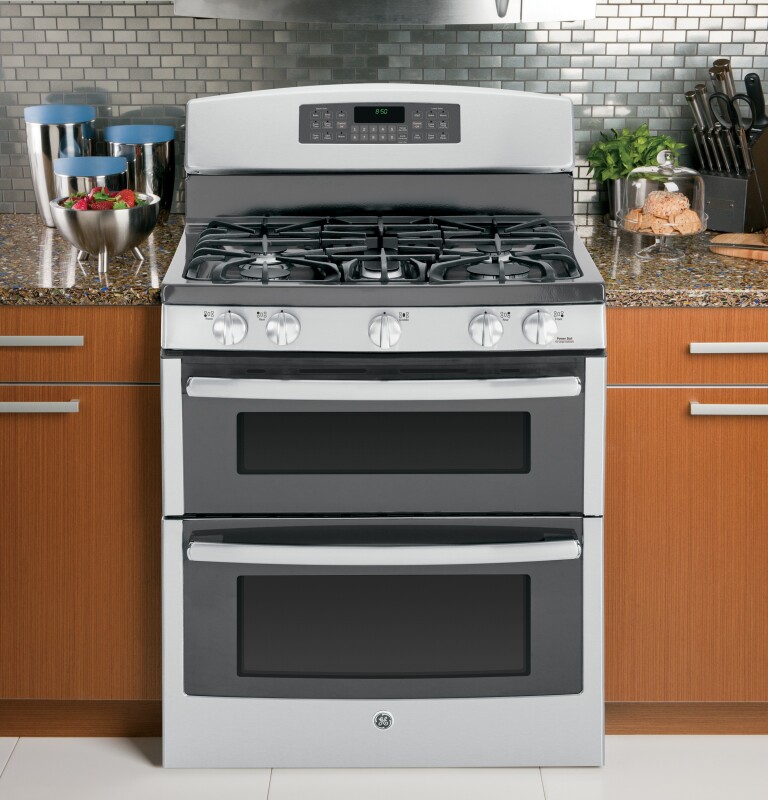 30" Free-Standing Gas Double Oven Range JGB850SEFSS