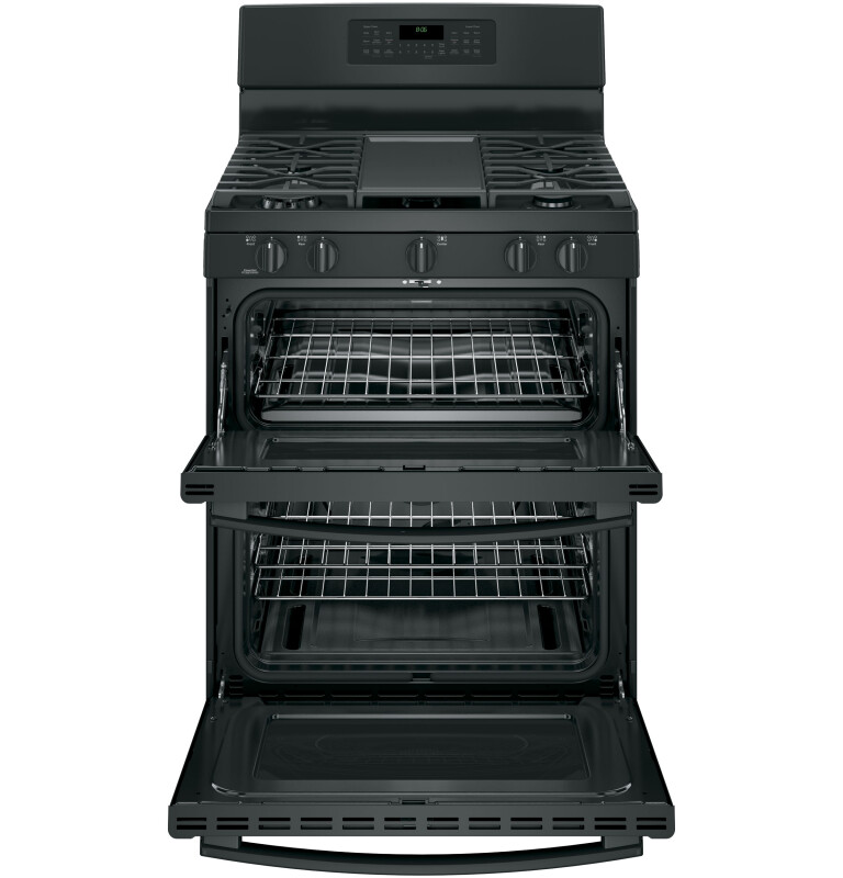 30" Free-Standing Gas Double Oven Convection Range JGB860DEJBB