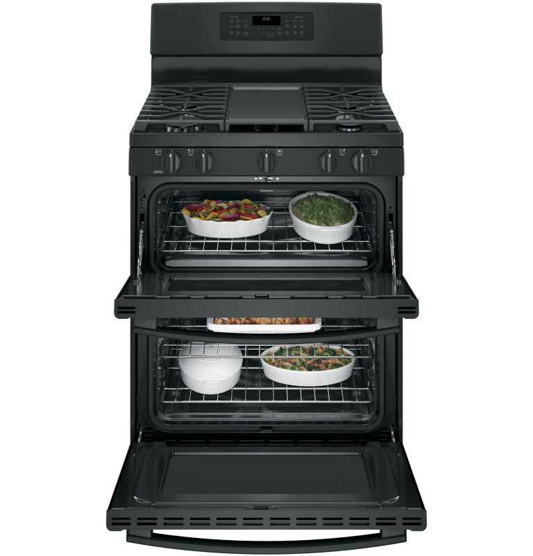 30" Free-Standing Gas Double Oven Convection Range JGB860DEJBB