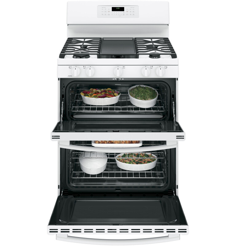 30" Free-Standing Gas Double Oven Convection Range JGB860DEJWW