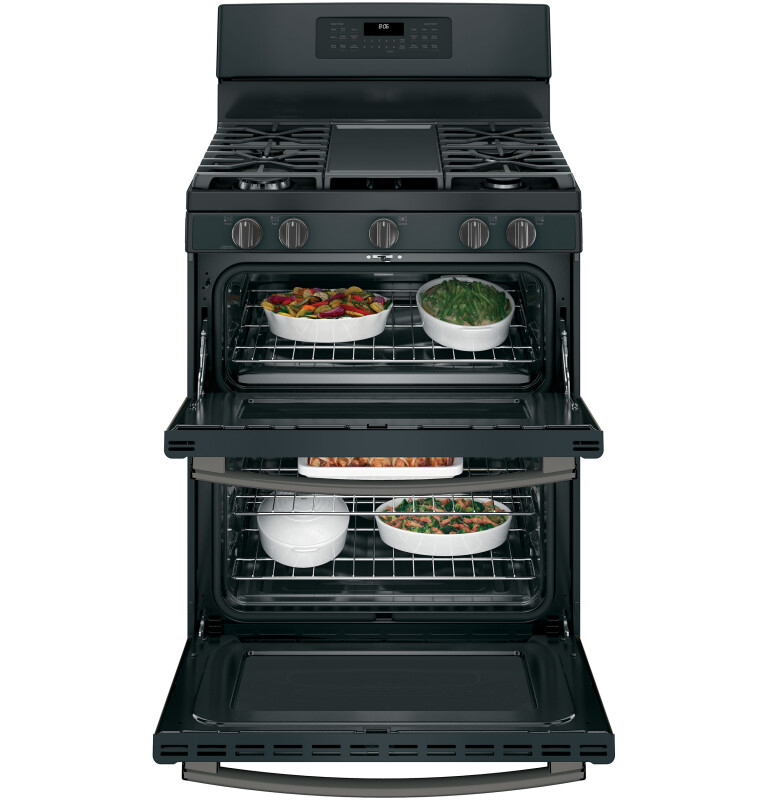30" Free-Standing Gas Double Oven Convection Range JGB860FEJDS