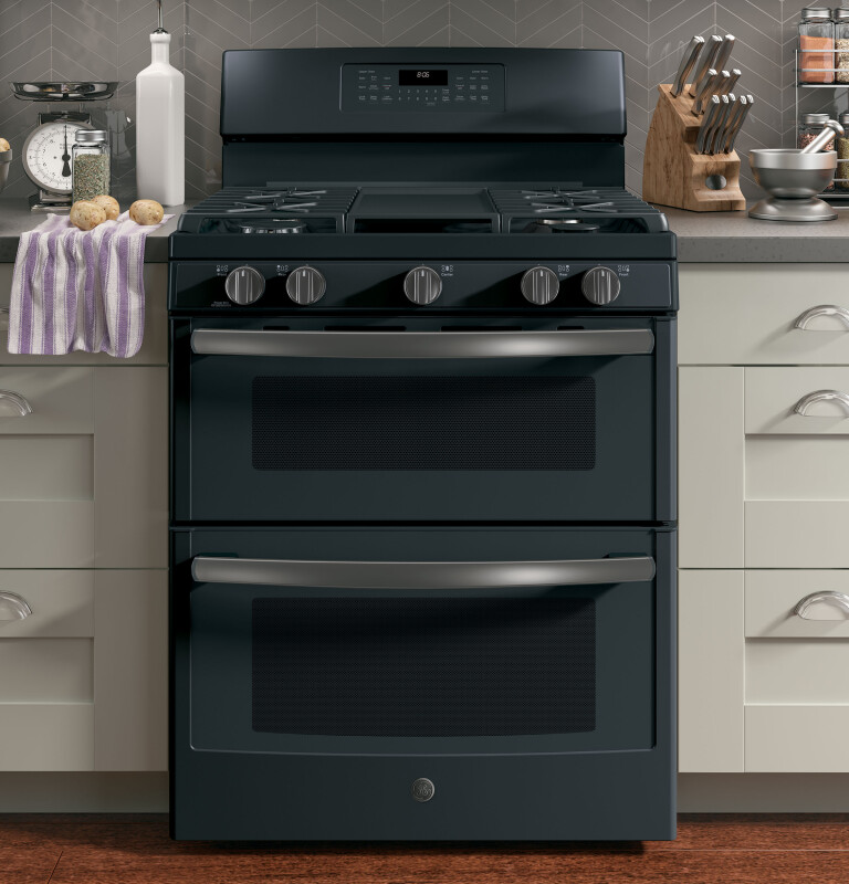 30" Free-Standing Gas Double Oven Convection Range JGB860FEJDS