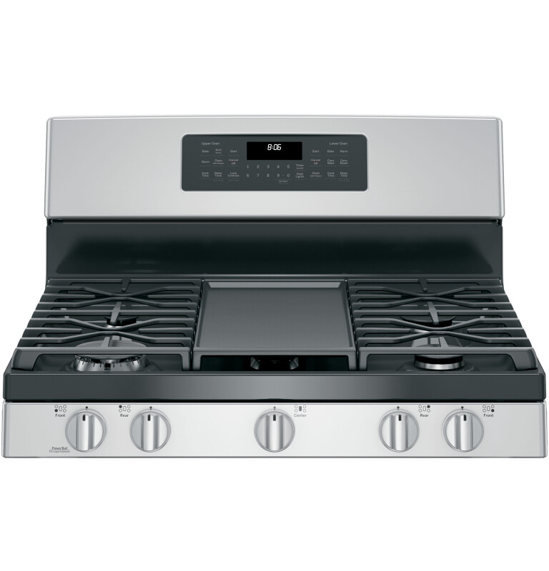 30" Free-Standing Gas Double Oven Convection Range JGB860SEJSS