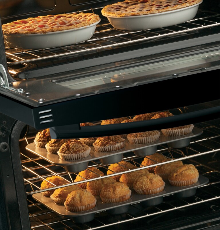 30" Free-Standing Gas Double Oven Range with Convection JGB870DEFBB