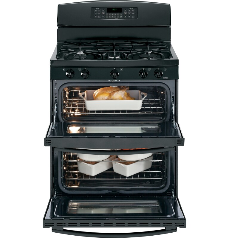 30" Free-Standing Gas Double Oven Range with Convection JGB870DEFBB
