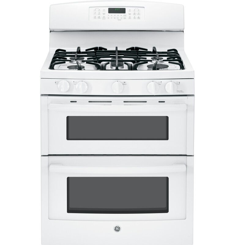 30" Free-Standing Gas Double Oven Range with Convection JGB870DEFWW