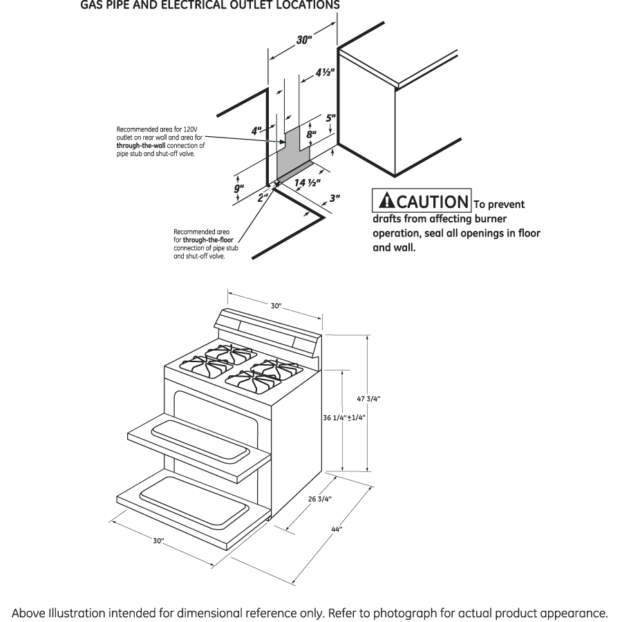 30" Free-Standing Gas Double Oven Range with Convection JGB870DETWW