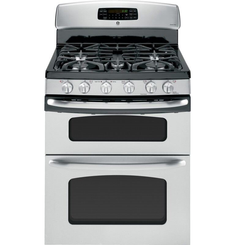 30" Free-Standing Gas Double Oven Range with Convection JGB870SETSS
