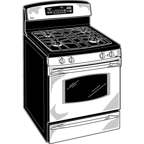 Free-Standing Self-Clean Gas Range JGB900SELSS
