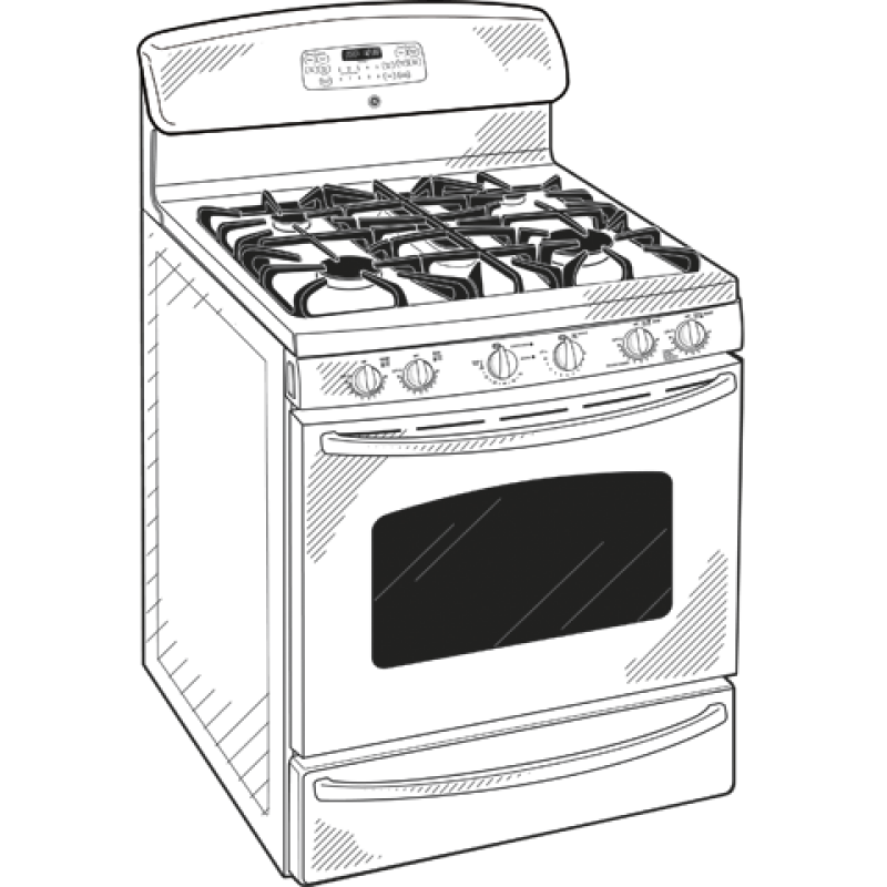 30" Free-Standing Gas Range with Baking Drawer JGB900SEPSS