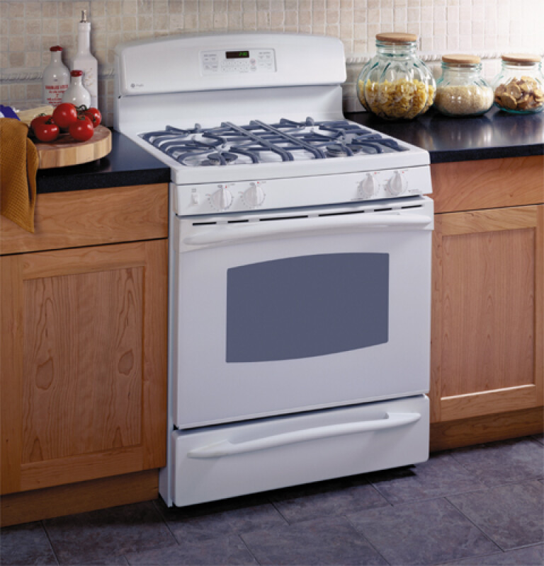 Free-Standing Self-Clean Gas Range with Warming Drawer JGB905WEFWW