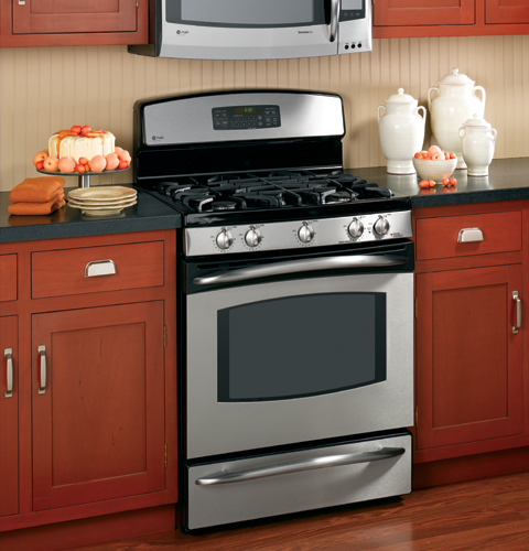30" Free-Standing Self Clean Gas Range with Warming Drawer JGB908SELSS