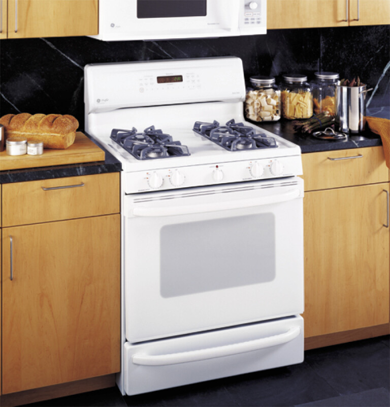 Spectra 30" Free-Standing Self Clean Convection Gas Range with Warming Drawer JGB910WECWW