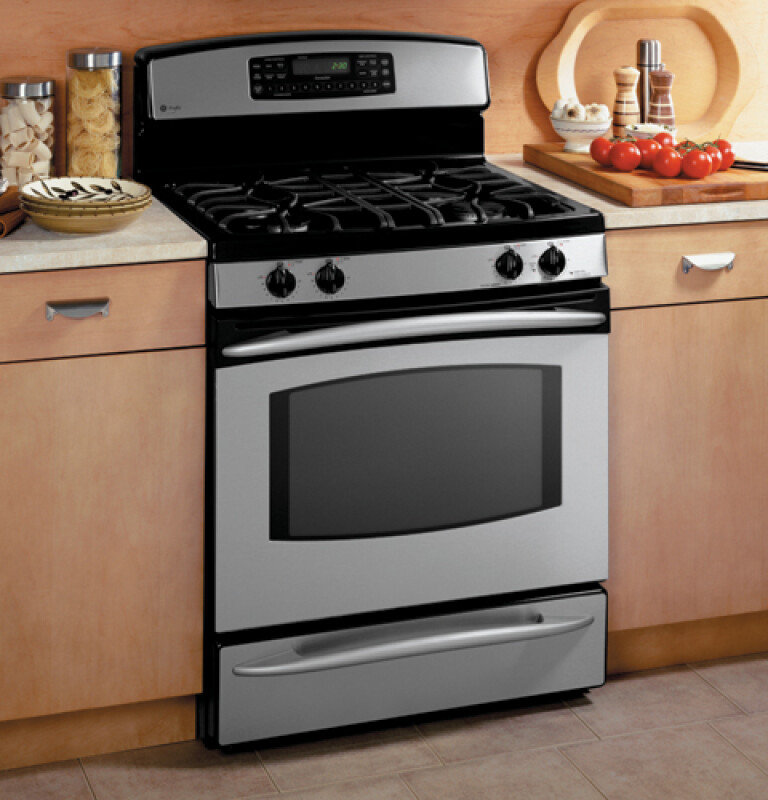 Free-Standing Self-Clean Convection Gas Range with Warming Drawer JGB915SEFSS