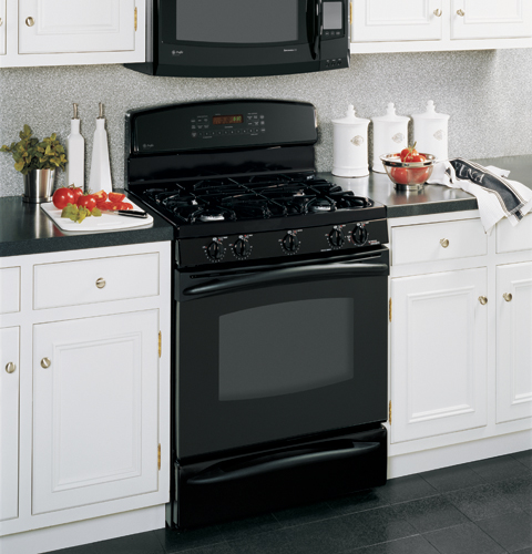 30" Free-Standing Self Clean Convection Gas Range with Warming Drawer JGB916BEKBB