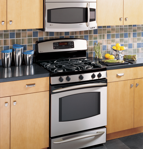30" Free-Standing Self Clean Convection Gas Range with Warming Drawer JGB916SEKSS