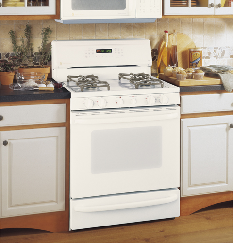 GE Profile Performance Spectra™ 30" Free-Standing Smooth-Top Convection Gas Range with Warming Drawer JGB920CECCC