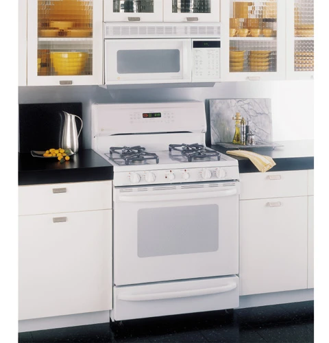 GE Profile Performance Spectra 30" Free-Standing Smooth-Top Convection Gas Range JGB920WECWW