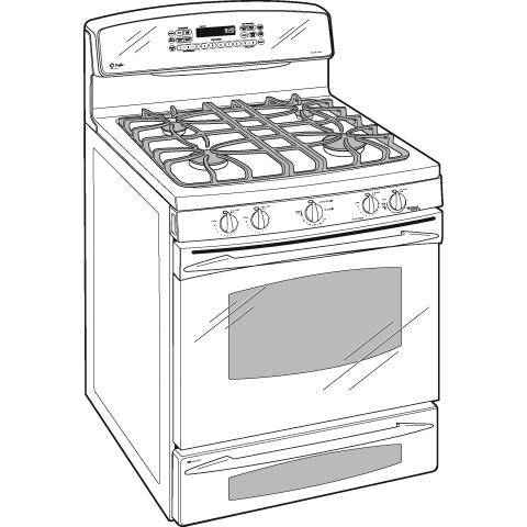 30" Free-Standing Double Oven Range JGB928KEKCC