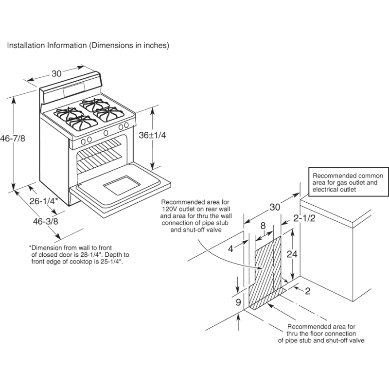 30" Free-Standing Gas Range JGBP28BEKCT