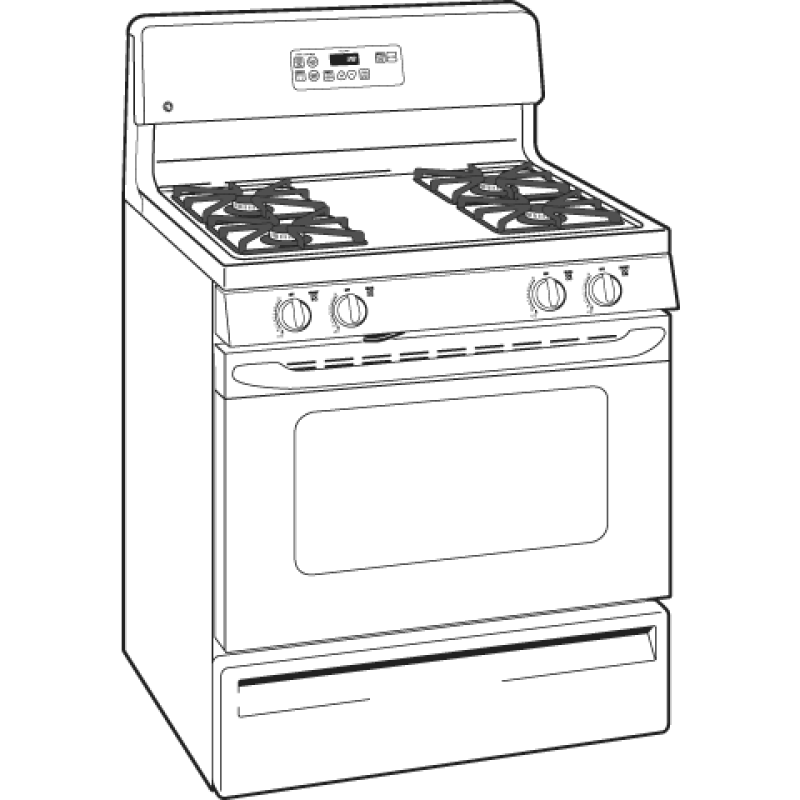 30" Free-Standing Gas Range JGBP28WEJWW
