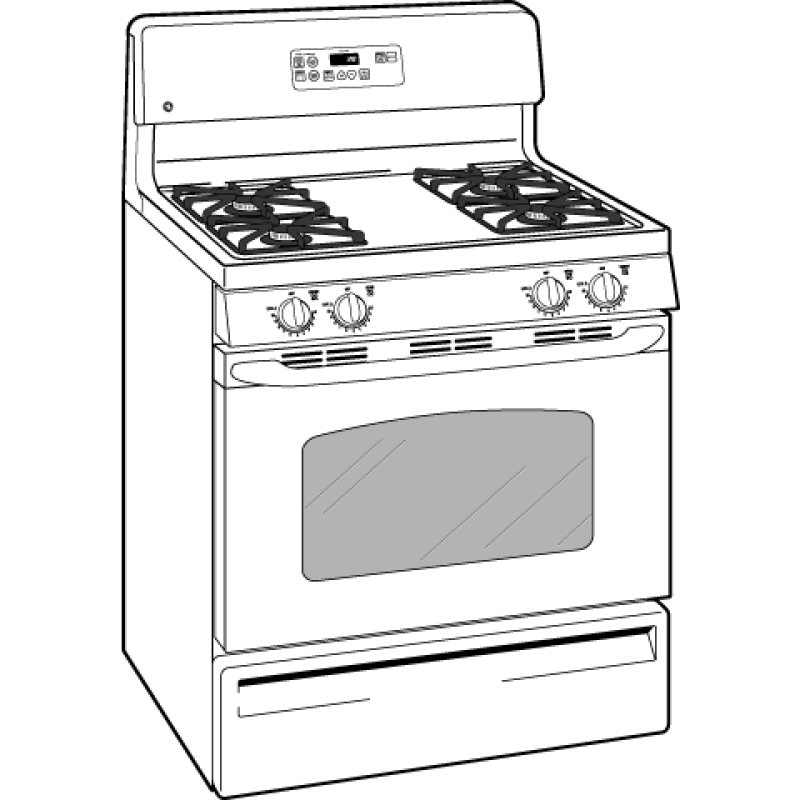 30" Free-Standing Gas Range JGBP28WELWW