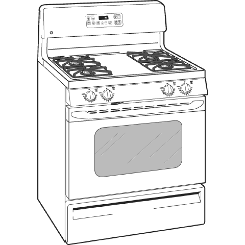 30" Free-Standing Gas Range JGBP32BEJBB