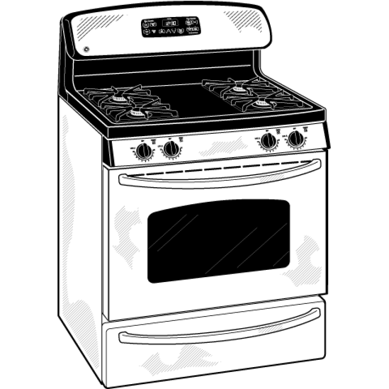 30" Free-Standing Gas Range JGBP33SEMSS