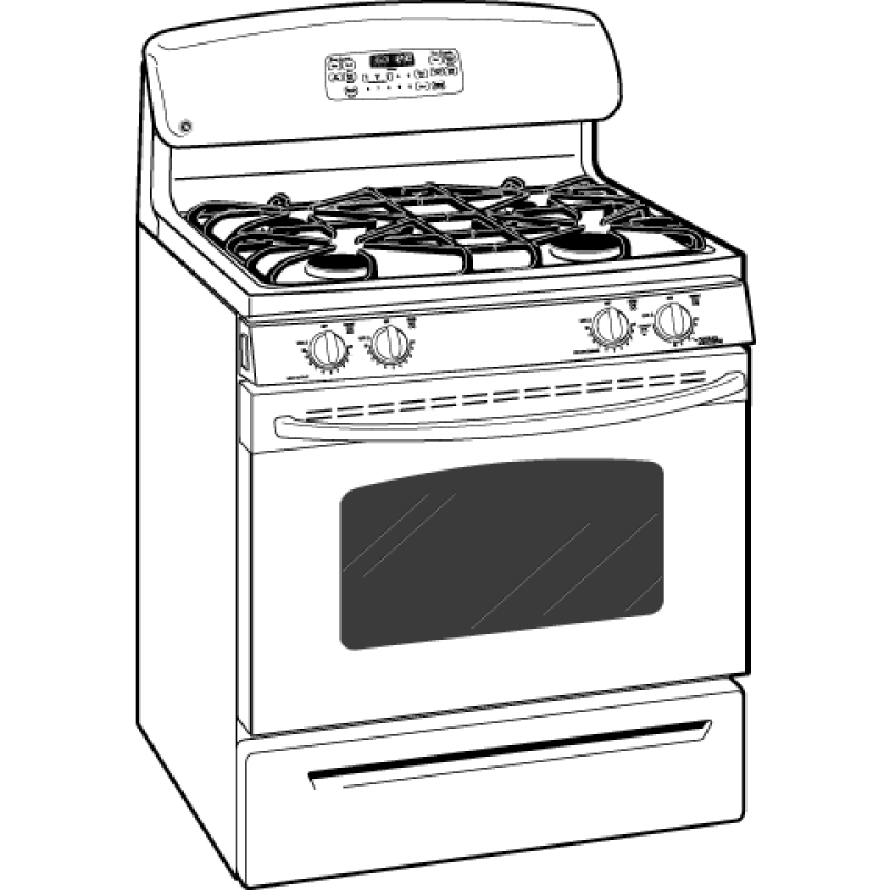 30" Free-Standing Gas Range with Warming Drawer JGBP85DEMCC