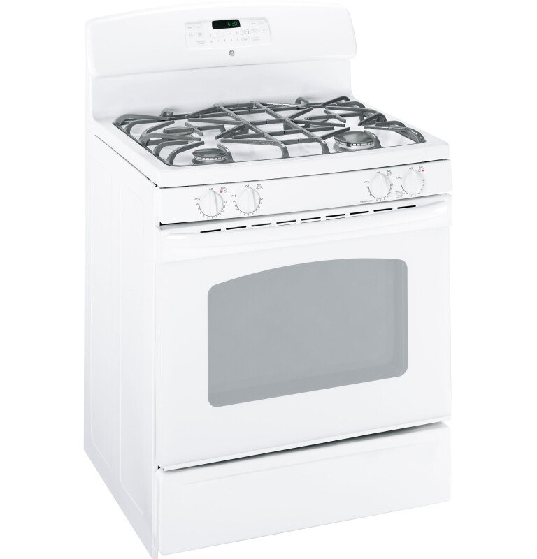 30" Free-Standing Gas Range with Warming Drawer JGBP85DEMWW