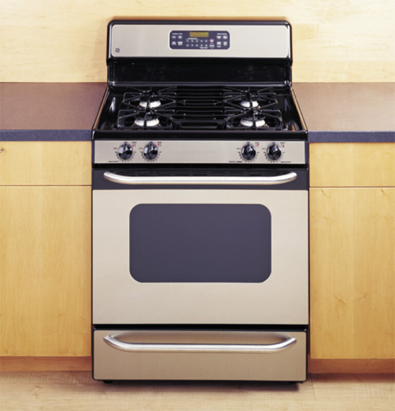 30" Free-Standing Gas Range with Warming Drawer JGBP85SEHSS