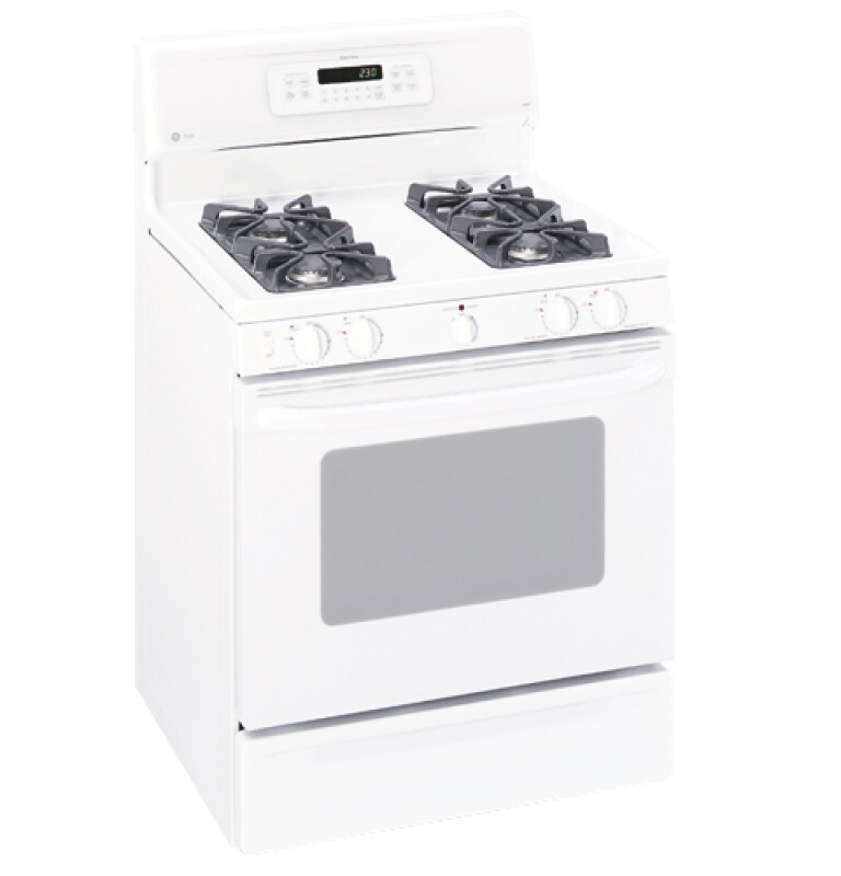 30" Spectra Free-Standing Gas Range with Warming Drawer JGBP85WEBWW