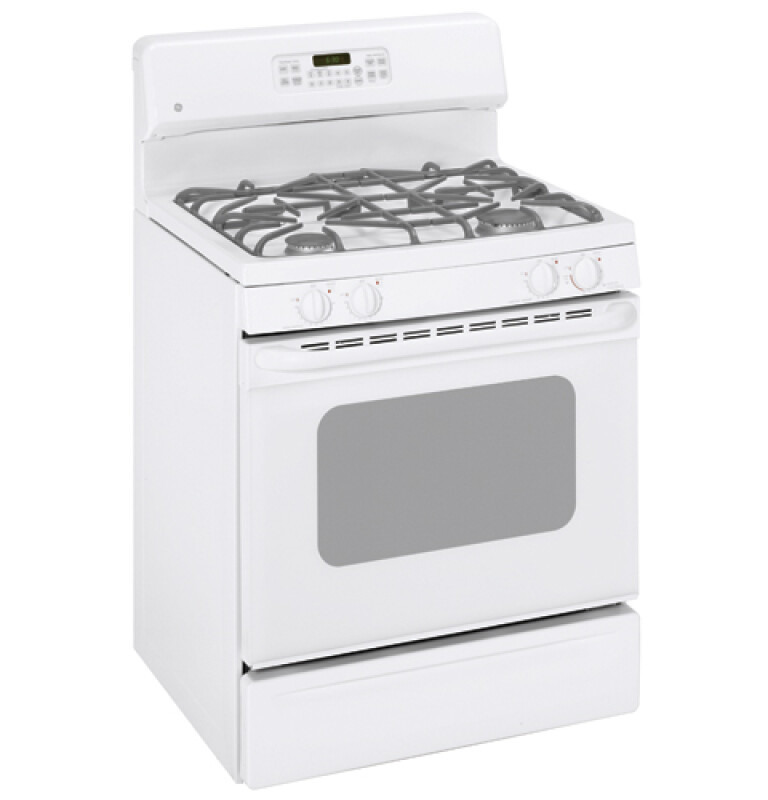 30" Free-Standing Gas Range with Warming Drawer JGBP85WEJWW