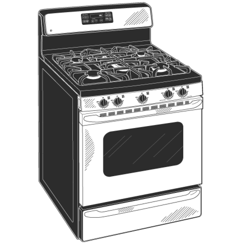 30" Free-Standing Gas Range JGBP86SEKSS