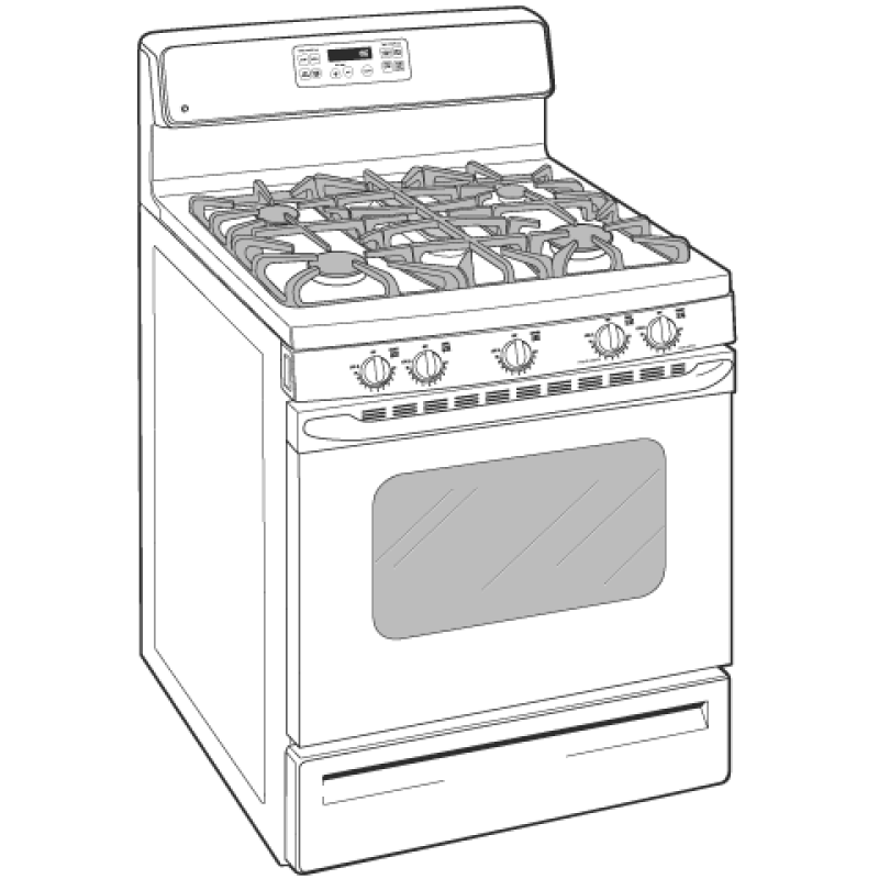 30" Free-Standing Gas Range JGBP86WEKWW