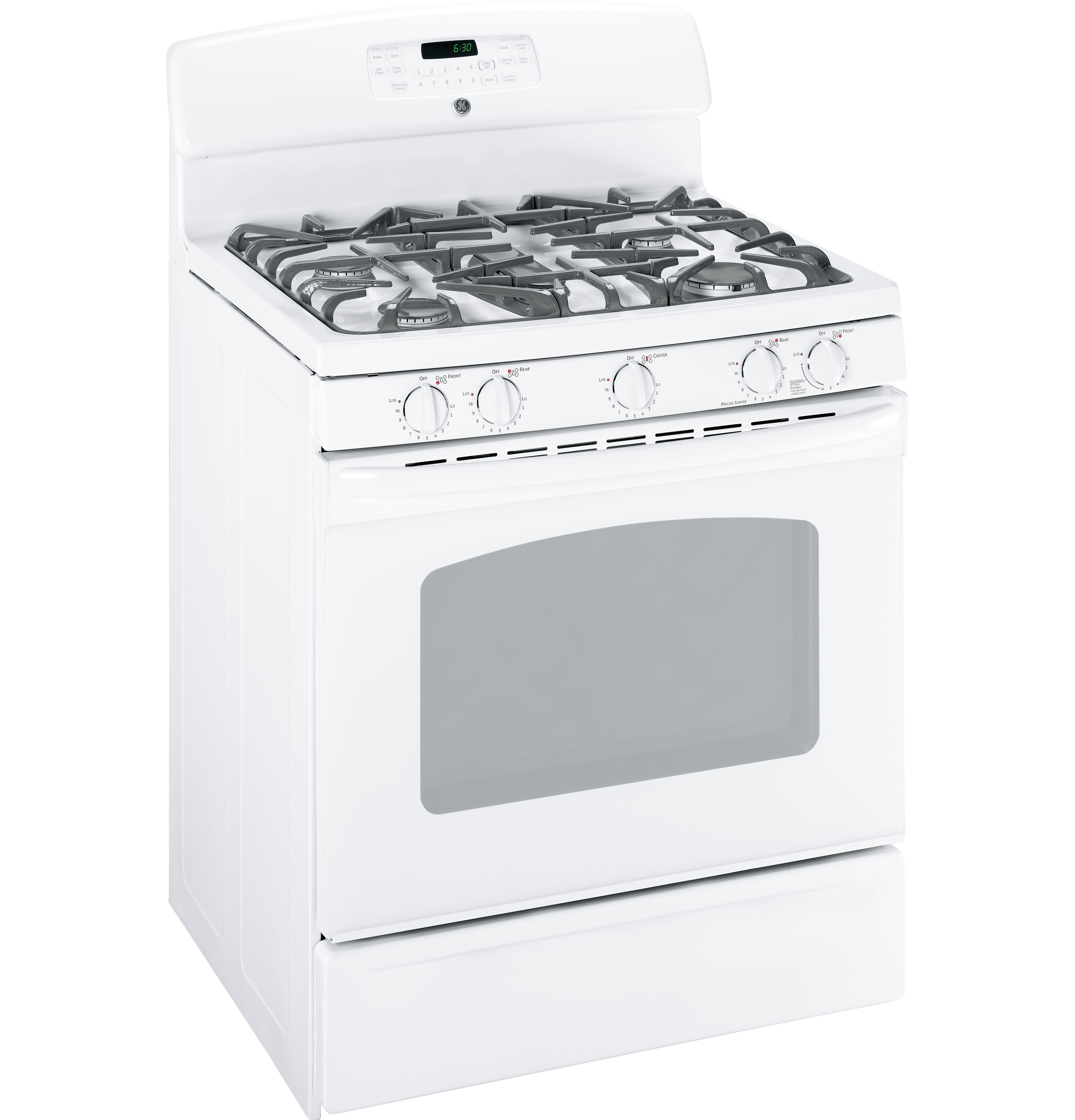 30" Free-Standing Gas Range with Warming Drawer JGBP88DEMWW