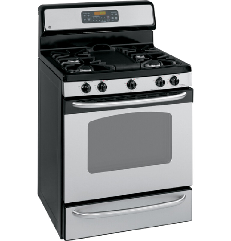 30" Free-Standing Gas Range with Warming Drawer JGBP88SELSS