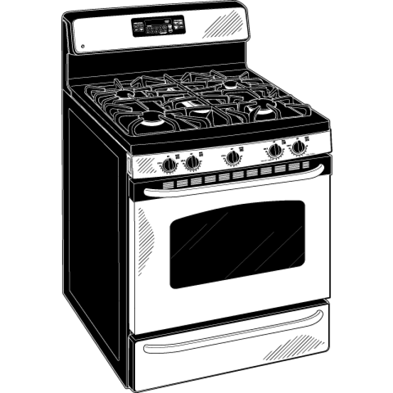 30" Free-Standing Gas Range with Warming Drawer JGBP88SELSS
