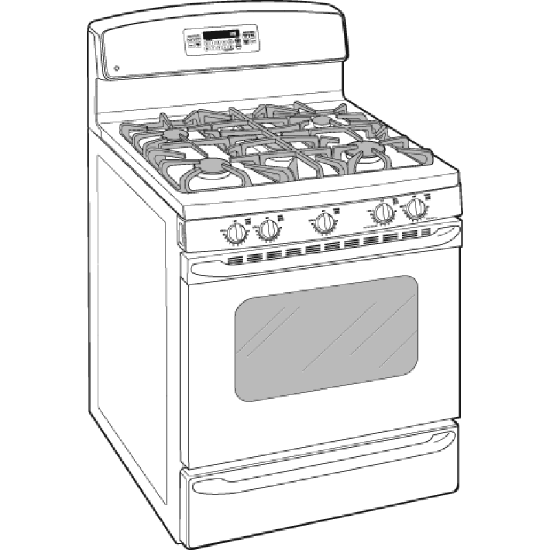 30" Free-Standing Gas Range with Warming Drawer JGBP88WEKWW