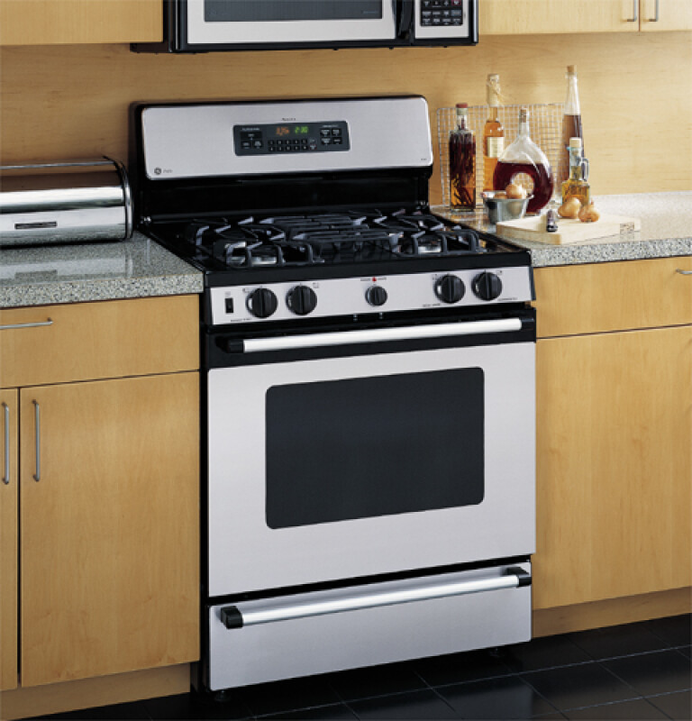 Spectra 30" Self-Clean Free-Standing Gas Range with Warming Drawer JGBP90MEBBC