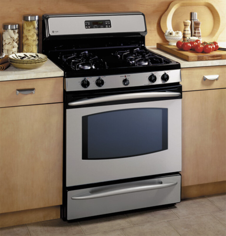 30" Self-Clean Free-Standing Gas Range with Warming Drawer JGBP99SEHSS