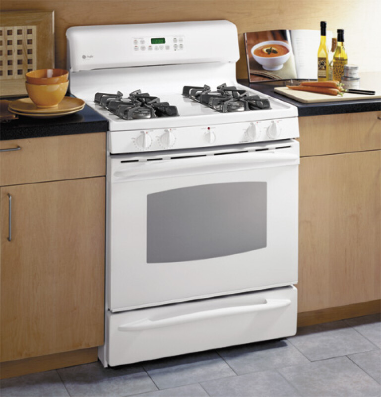 30" Self-Clean Free-Standing Gas Range with Warming Drawer JGBP99WEHWW