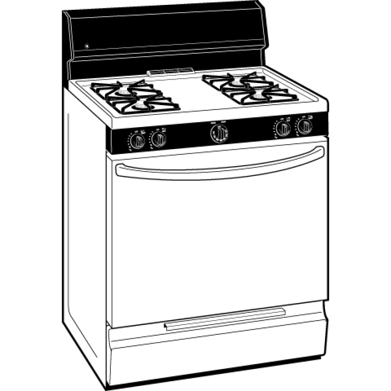 30" Free-Standing Gas Range JGBS04BPMWH