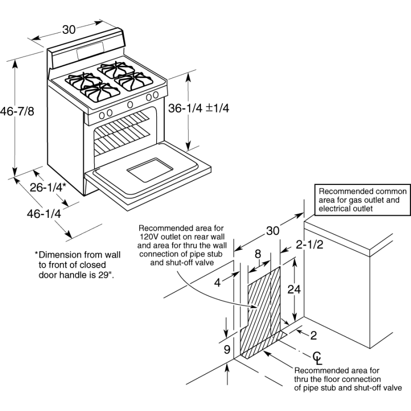 30" Free-Standing Gas Range JGBS07DEMBB
