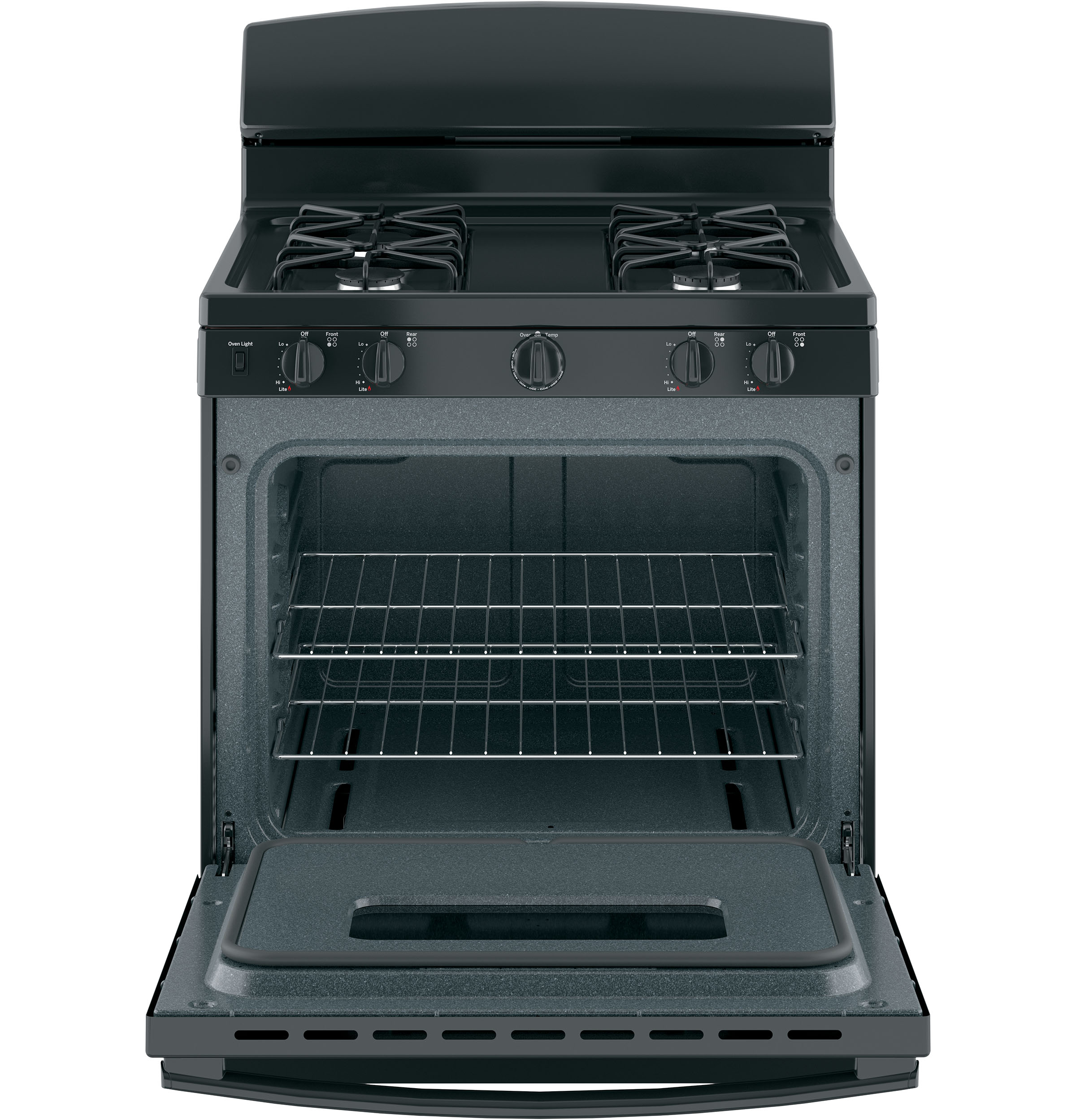 30" Free-Standing Front Control Gas Range JGBS10DEMBB