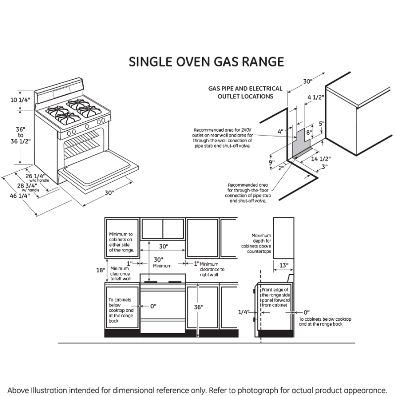 30" Free-Standing Gas Range JGBS10GEFSA