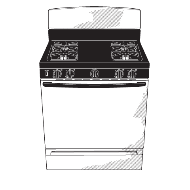30" Free-Standing Gas Range JGBS10GEFSA